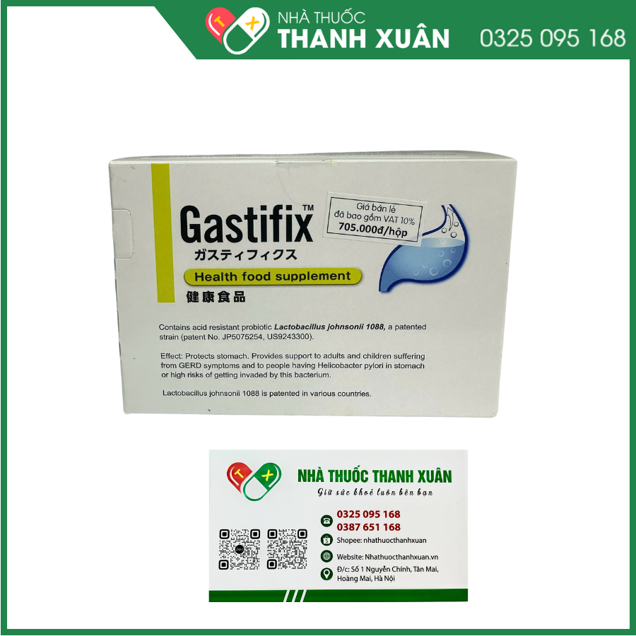 Gastifix hỗ trợ giảm acid định vị
